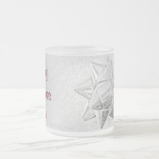 Janz著お母さんのクリスマスの愛によって曇らされるマグ フロストグラスマグカップ (中央)