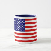 Janz著アメリカの市民の旗の信号器のコーヒー・マグ マグカップ (中央)