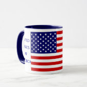 Janz著アメリカの市民の旗の信号器のコーヒー・マグ マグカップ (正面左)