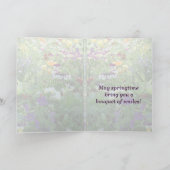 Janz著イースター花束の挨拶状 シーズンカード (内部)