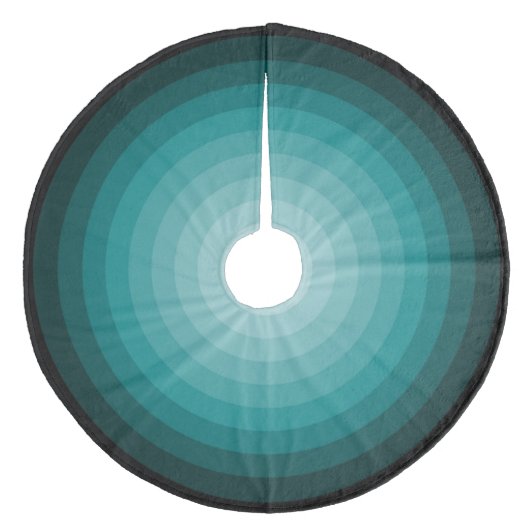 Janz著ターコイズのクリスマスキャンデーの木のスカート フリース ツリースカート (正面)