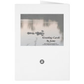 Janz著ハッピーバースデーの日没カード (裏面)