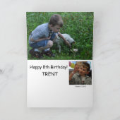 Janz著幸せな第8バースデー・カード カード (内部)