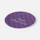 Janz著記念日の紫色のダイヤモンドの紙皿 ペーパープレート (アングル)