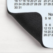 Janz著2017年のアリスの青い大活字のカレンダー マウスパッド (コーナー)