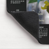 Janz著2018の庭のささやきのカレンダー マウスパッド (コーナー)