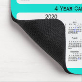 Janz著2018-2021年のターコイズの休日のカレンダー マウスパッド (コーナー)