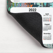 Janz著2020-2023年の熱狂するなキルトの休日のカレンダー マウスパッド (コーナー)