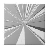 Janz 4.25x4.25著陶磁器の銀製のタイル タイル (正面)