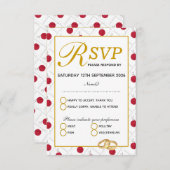 JAPANの結婚お祝いRSVPレスポンスカード 出欠カード (正面/裏面)