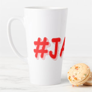 「#JAPAN」かわいいデザイン。買今 カフェラテマグ