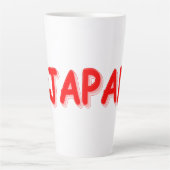 「#JAPAN」かわいいデザイン。買今 カフェラテマグ (正面)