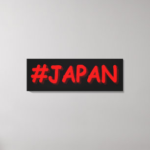 「#JAPAN」かわいいデザイン。買今 キャンバスプリント