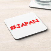 「#JAPAN」かわいいデザイン。買今 コースター (左側)