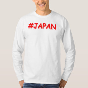 「#JAPAN」かわいいデザイン。買今 Tシャツ