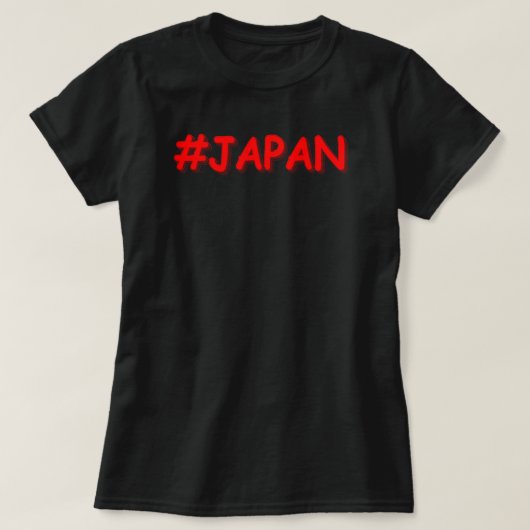 「#JAPAN」かわいいデザイン。買今 Tシャツ (デザイン正面)