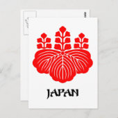JAPAN – 紋章・旗・紋章・紋章 ポストカード (正面/裏面)