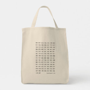 Japan Airport Code (IATA) トートバッグ