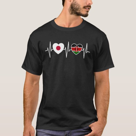 Japan And Kenya Kenyan Flag Flags Tシャツ (正面)