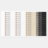 Japan Art Deco Flag | Custom Iron-On Name Label ラベル (シート)