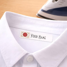 Japan Art Deco Flag | Custom Iron-On Name Label ラベル