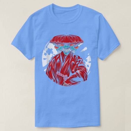 Japan Art Warrior Kendo Ninja Samurai Shinobi Kata Tシャツ (デザイン正面)