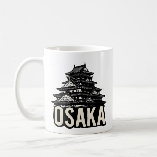 Japan City - Osaka コーヒーマグカップ (左)