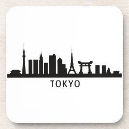 Japan Cityscape Travel | Tokyo Skyline Silhouette コースター