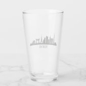 Japan Cityscape Travel | Tokyo Skyline Silhouette タンブラーグラス (裏面)