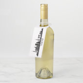 Japan Cityscape Travel | Tokyo Skyline Silhouette ボトルネックタグ (アングル)