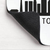 Japan Cityscape Travel | Tokyo Skyline Silhouette マウスパッド (コーナー)