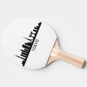 Japan Cityscape Travel | Tokyo Skyline Silhouette 卓球ラケット (横)