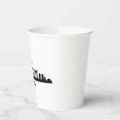 Japan Cityscape Travel | Tokyo Skyline Silhouette 紙コップ (左)