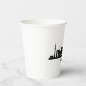 Japan Cityscape Travel | Tokyo Skyline Silhouette 紙コップ (右)
