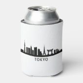 Japan Cityscape Travel | Tokyo Skyline Silhouette 缶クーラー (缶正面)