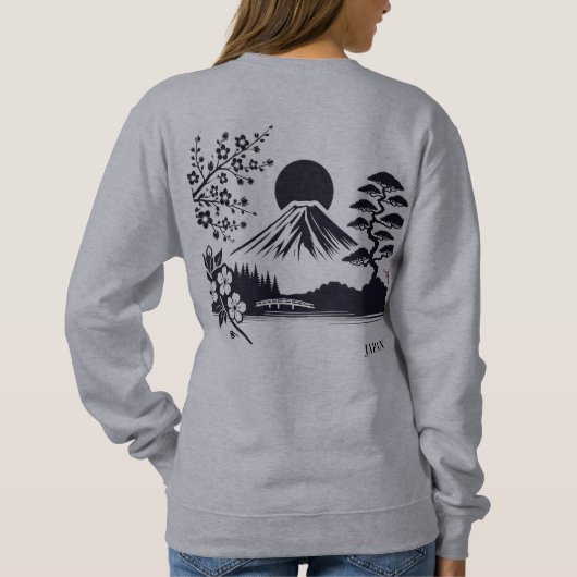 Japan design Spade スウェットシャツ (裏面)