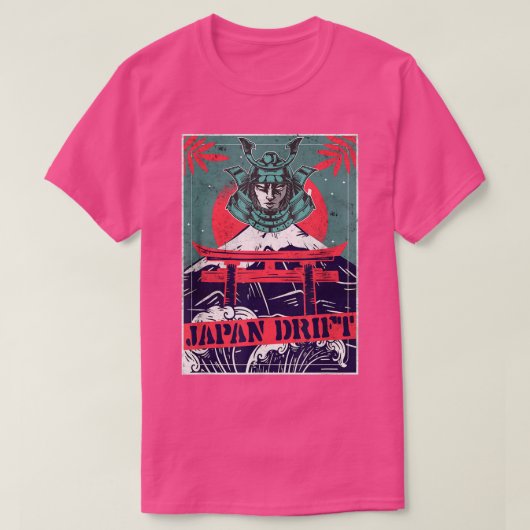 Japan Drift, Japanese Retro Art, car sports garage Tシャツ (デザイン正面)