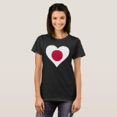 Japan Flag Japan  Love Japan Japan Flag Japan Hear Tシャツ (正面フル)