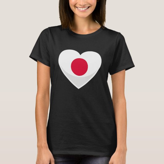 Japan Flag Pocket Heart Tシャツ (正面)