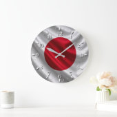 Japan Flag Watch 2026 ラージ壁時計 (ホーム)