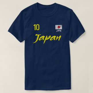 Japan Football Soccer Number 10 Flag Tシャツ