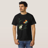 「japan frog」Japanese style ink painting T－shirt Tシャツ (正面フル)