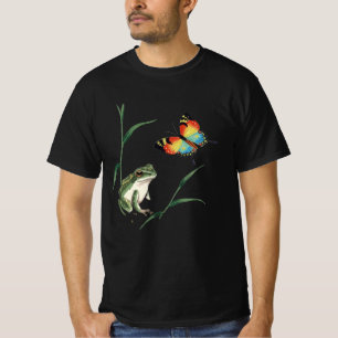 「japan frog」Japanese style ink painting T-shirt Tシャツ