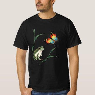 「japan frog」Japanese style ink painting T-shirt Tシャツ