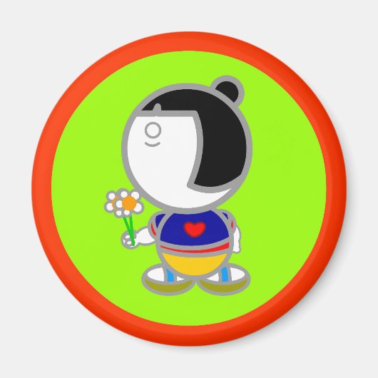 JAPAN GIRLマグネット マグネット (正面)