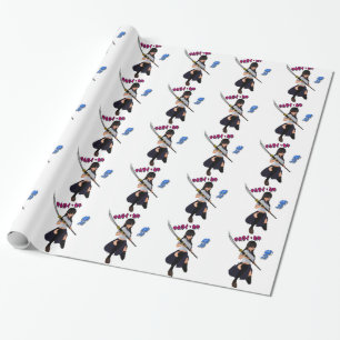 JAPAN/GIRL/LADY/SAMURAI/ANIME/GAME/JAPANESE/KANJI/ ラッピングペーパー