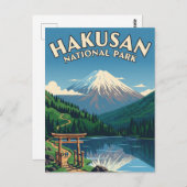 Japan Hakusan National Park ポストカード (正面/裏面)