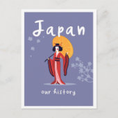 Japan History Vintage Travel ポストカード (正面)