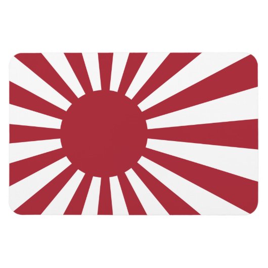 Japan Imperial Rising Sun Flag, Edo to WW2 マグネット (横)
