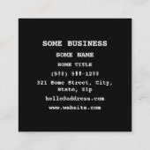 Japan | Japanese Flag Heart スクエア名刺 (裏面)